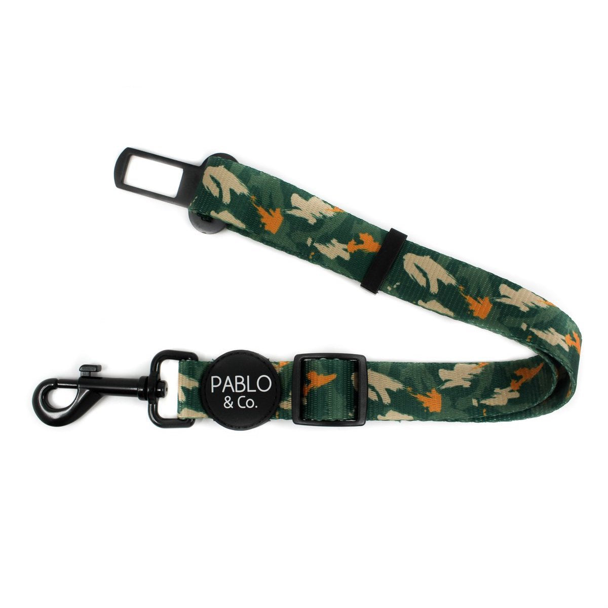 PABLO & CO - Camo Adjustable Dog Car Restraint