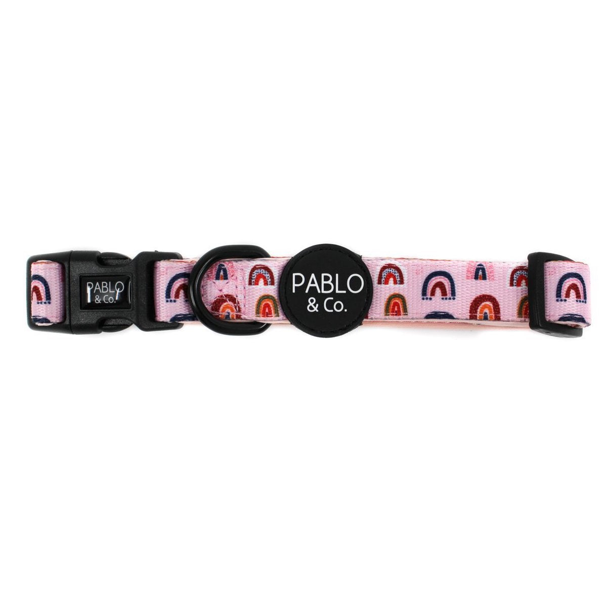 PABLO & CO - Pink Rainbows Dog Collar