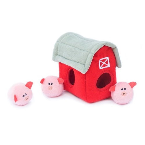 ZIPPY PAWS - Zippy Burrow with Bubble Babiez - Pig Barn