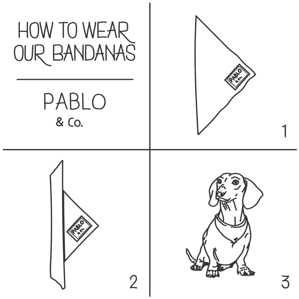 PABLO & CO - Sunflowers Dog Bandana