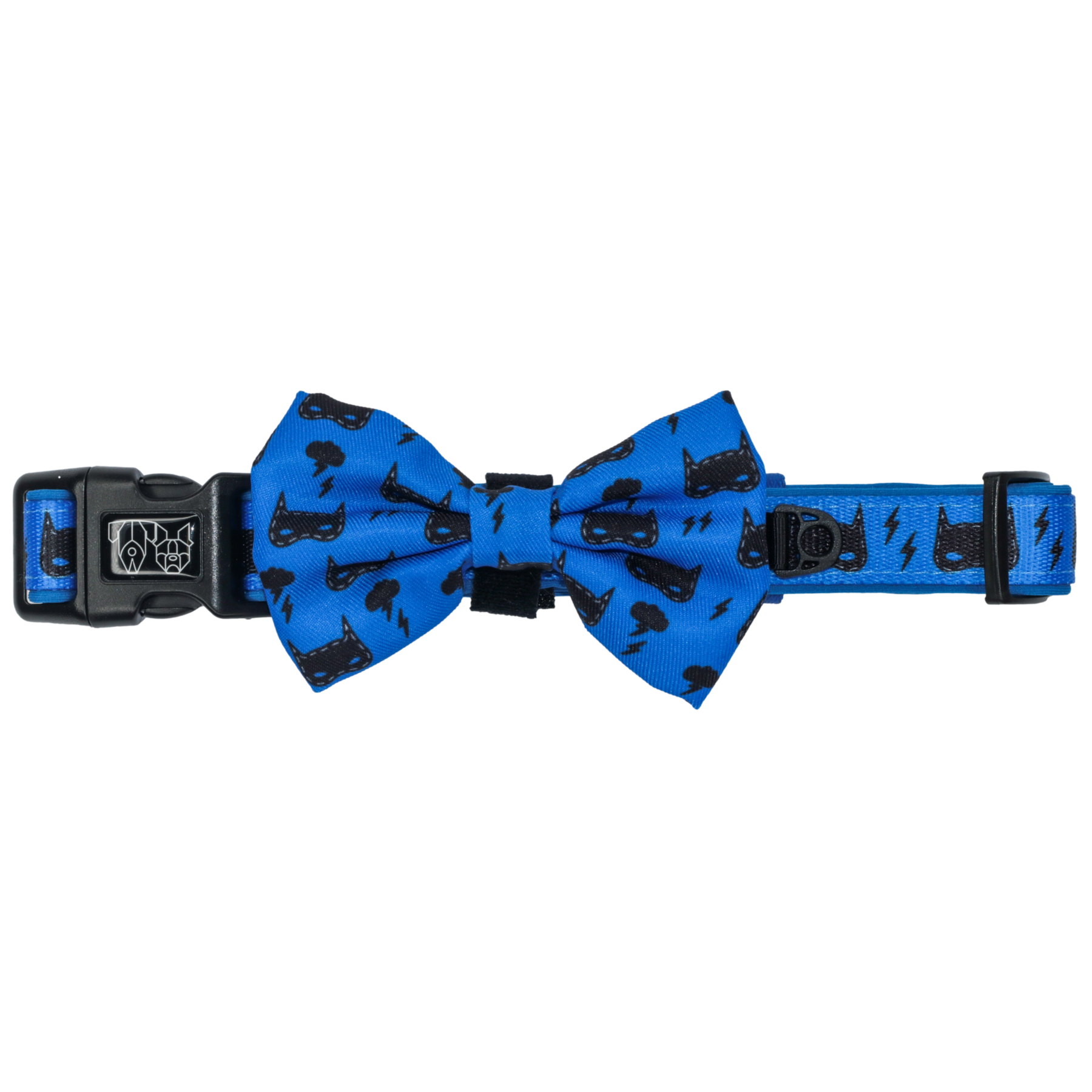BIG & LITTLE DOGS - Bat-Dog Dog Collar & Bow Tie