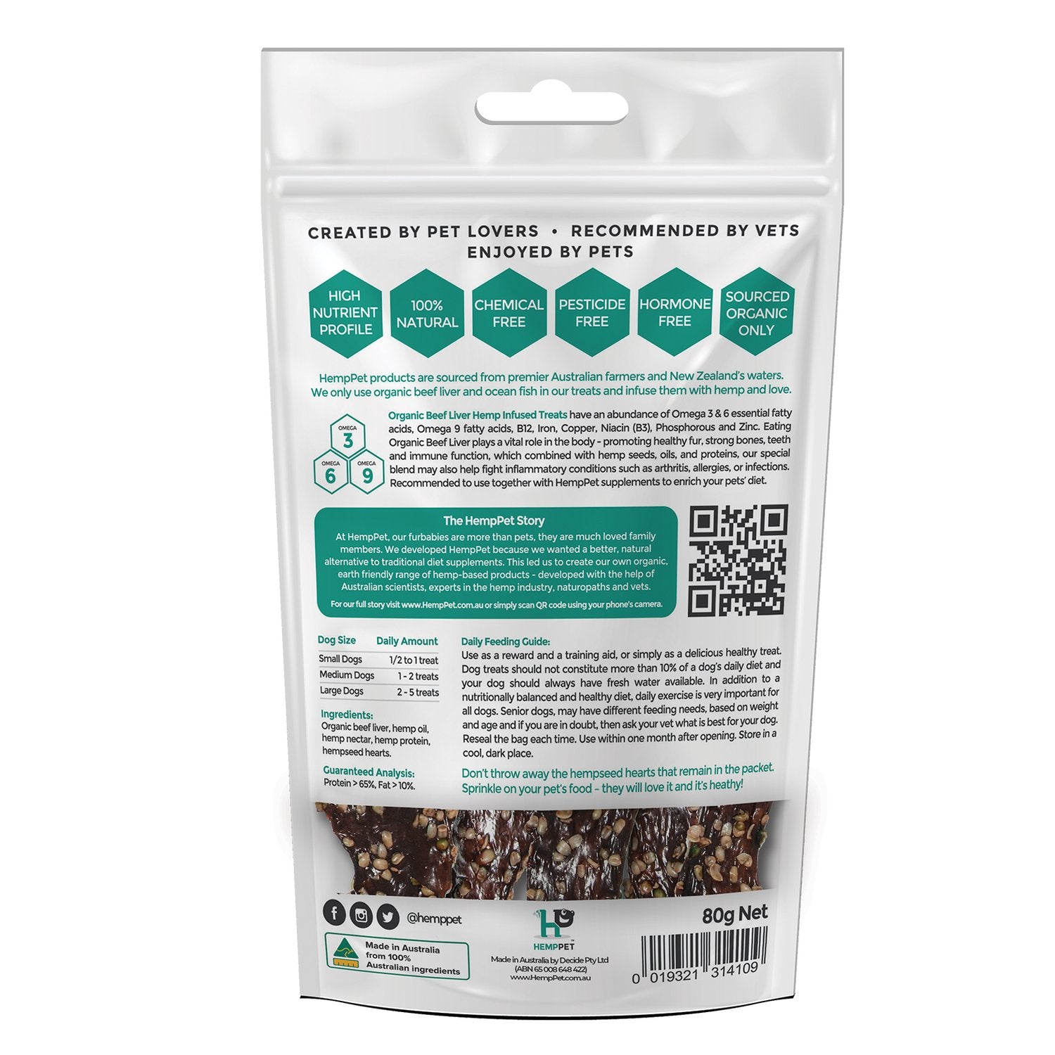 HEMPPET - Organic Beef Liver Hemp Infused Treats