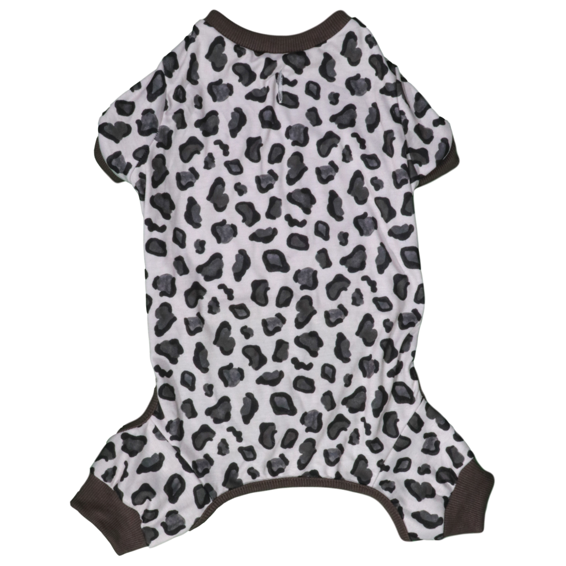 BIG & LITTLE DOGS - Onesie Pyjamas: Grey Leopard