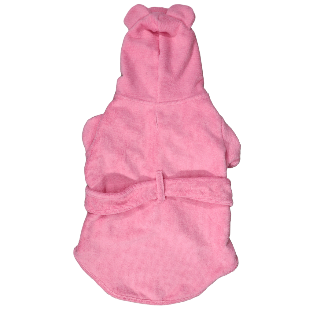 BIG & LITTLE DOGS - Dog Bath Robe: Bubblegum Pink