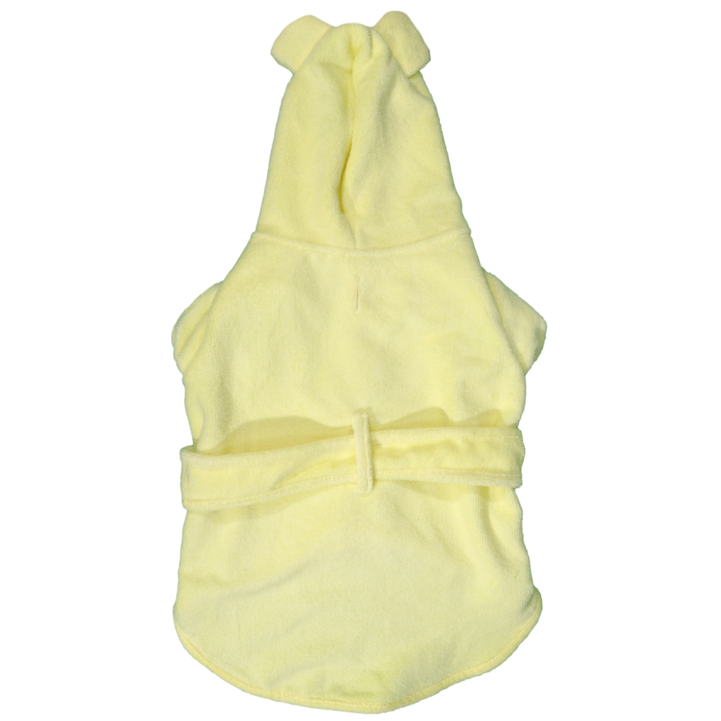 BIG & LITTLE DOGS - Dog Bath Robe: Lemon