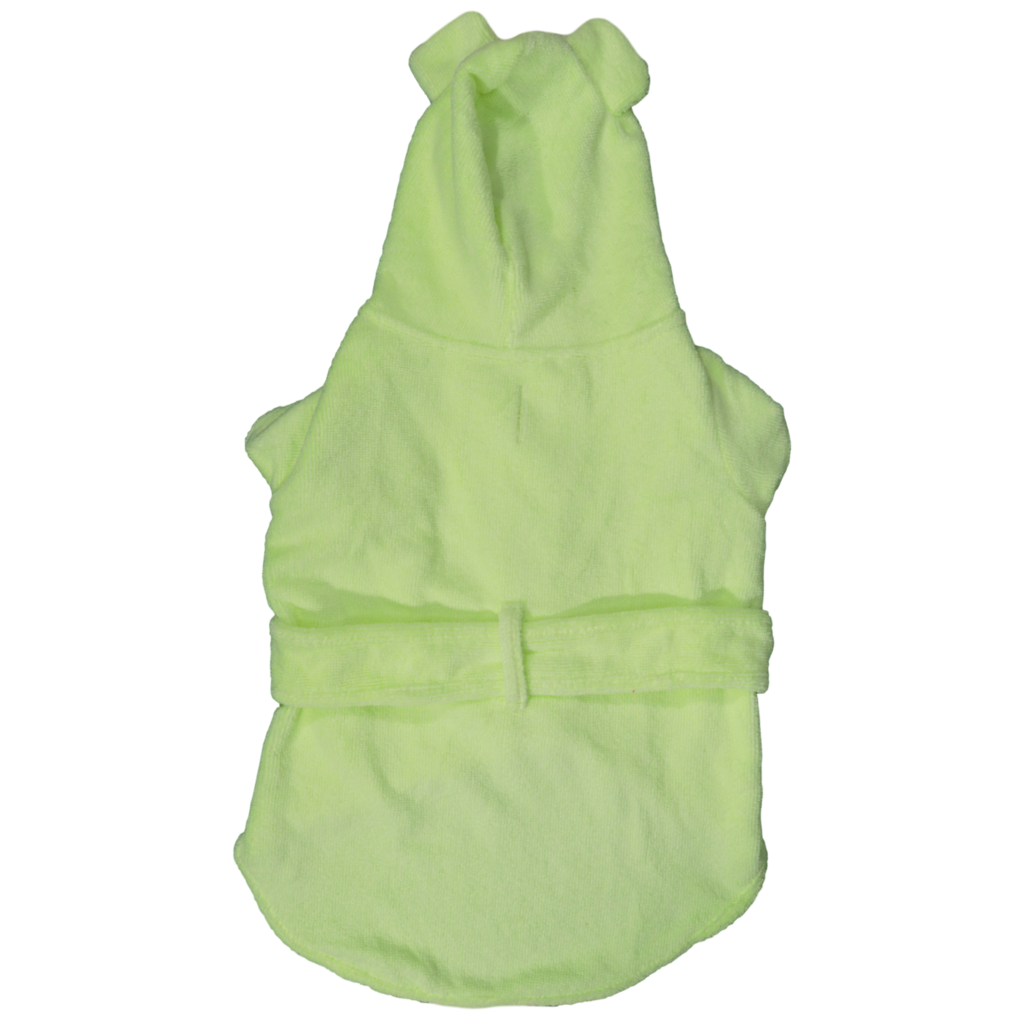 BIG & LITTLE DOGS - Dog Bath Robe: Lime