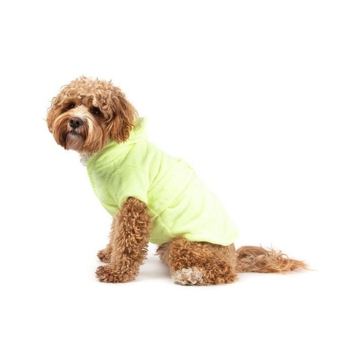 BIG & LITTLE DOGS - Dog Bath Robe: Lime