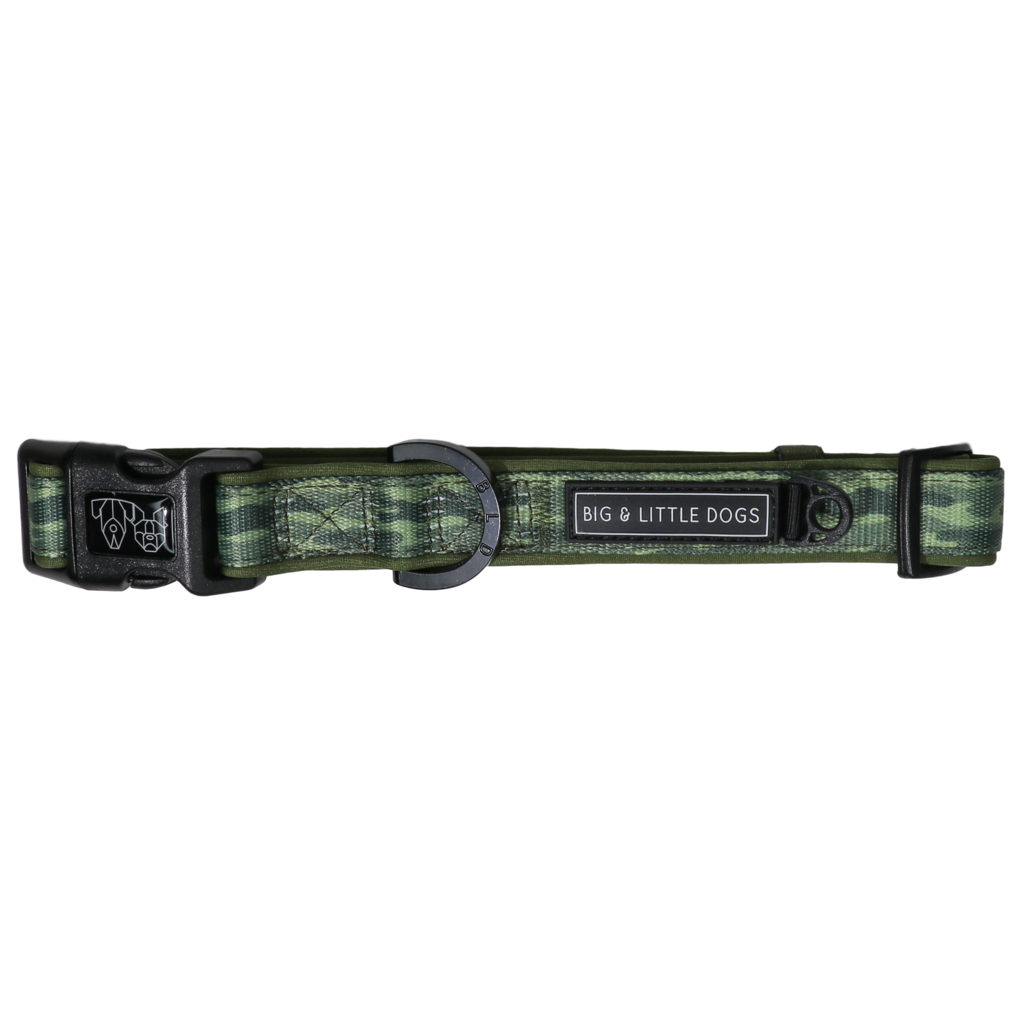 BIG & LITTLE DOGS - Camouflaged Dog Collar & Bow Tie