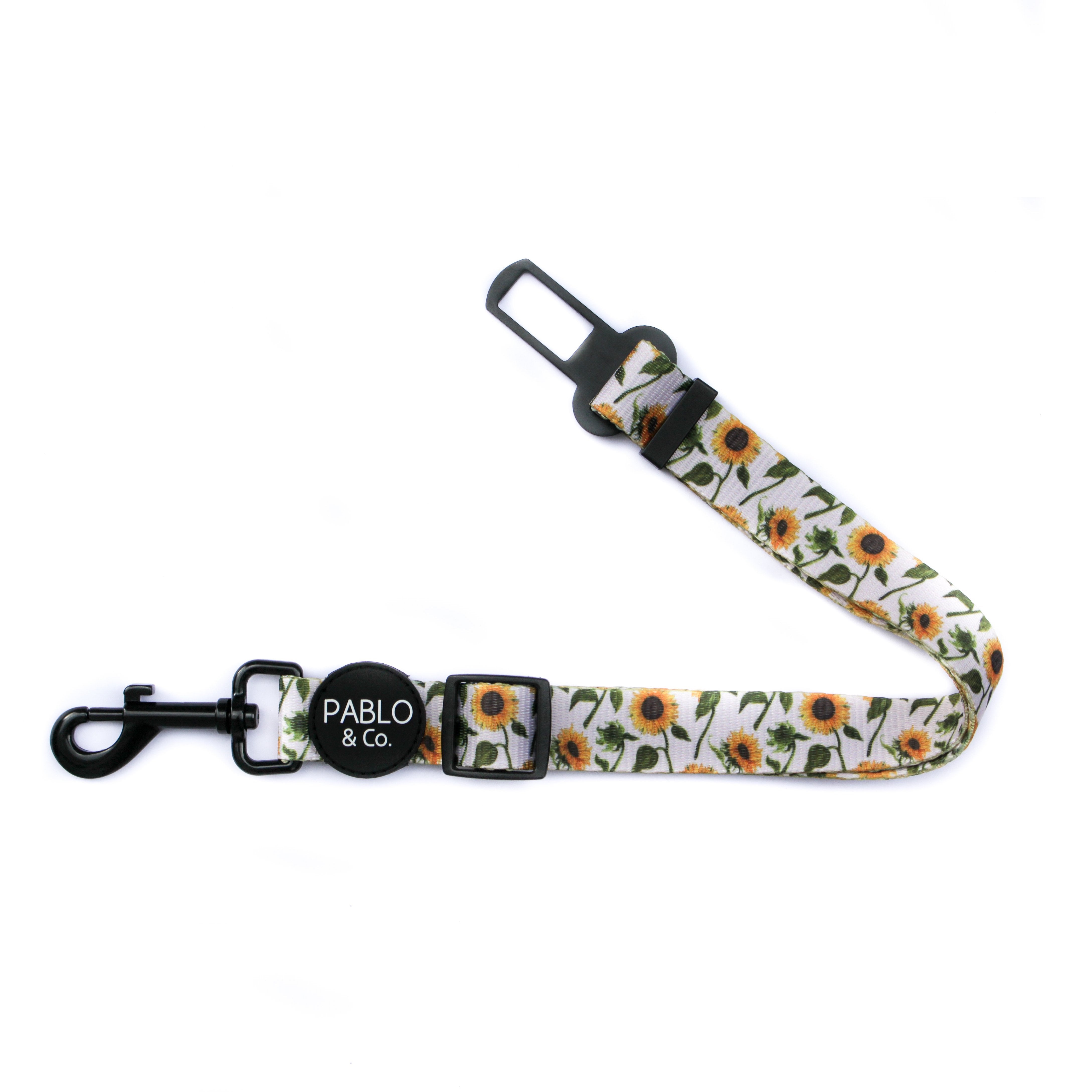 PABLO & CO - Sunflowers Adjustable Dog Car Restraint
