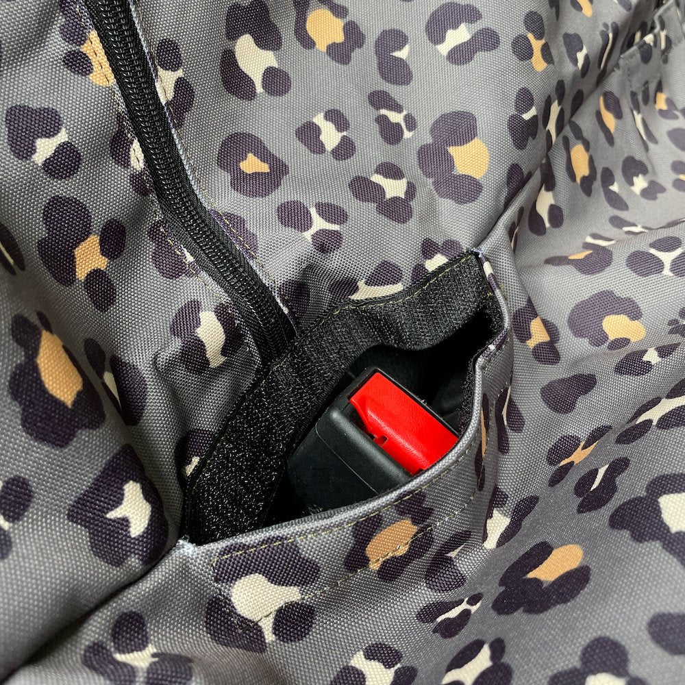 PABLO & CO - Khaki Leopard Hammock Back Car Seat Cover