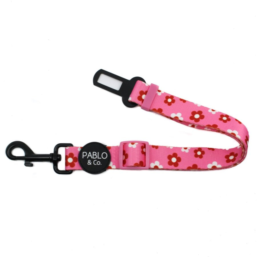 PABLO & CO - Flower Power Adjustable Dog Car Restraint