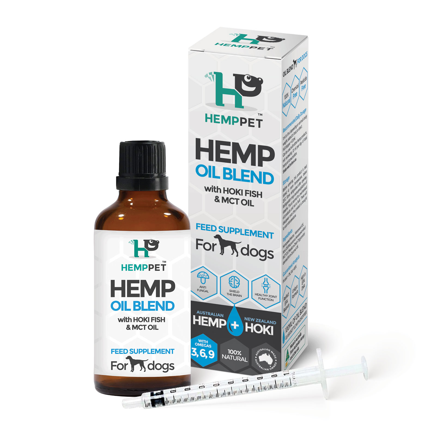 HEMPPET - Hemp Oil Blend with Hoki Fish & MCT Oil for Dogs