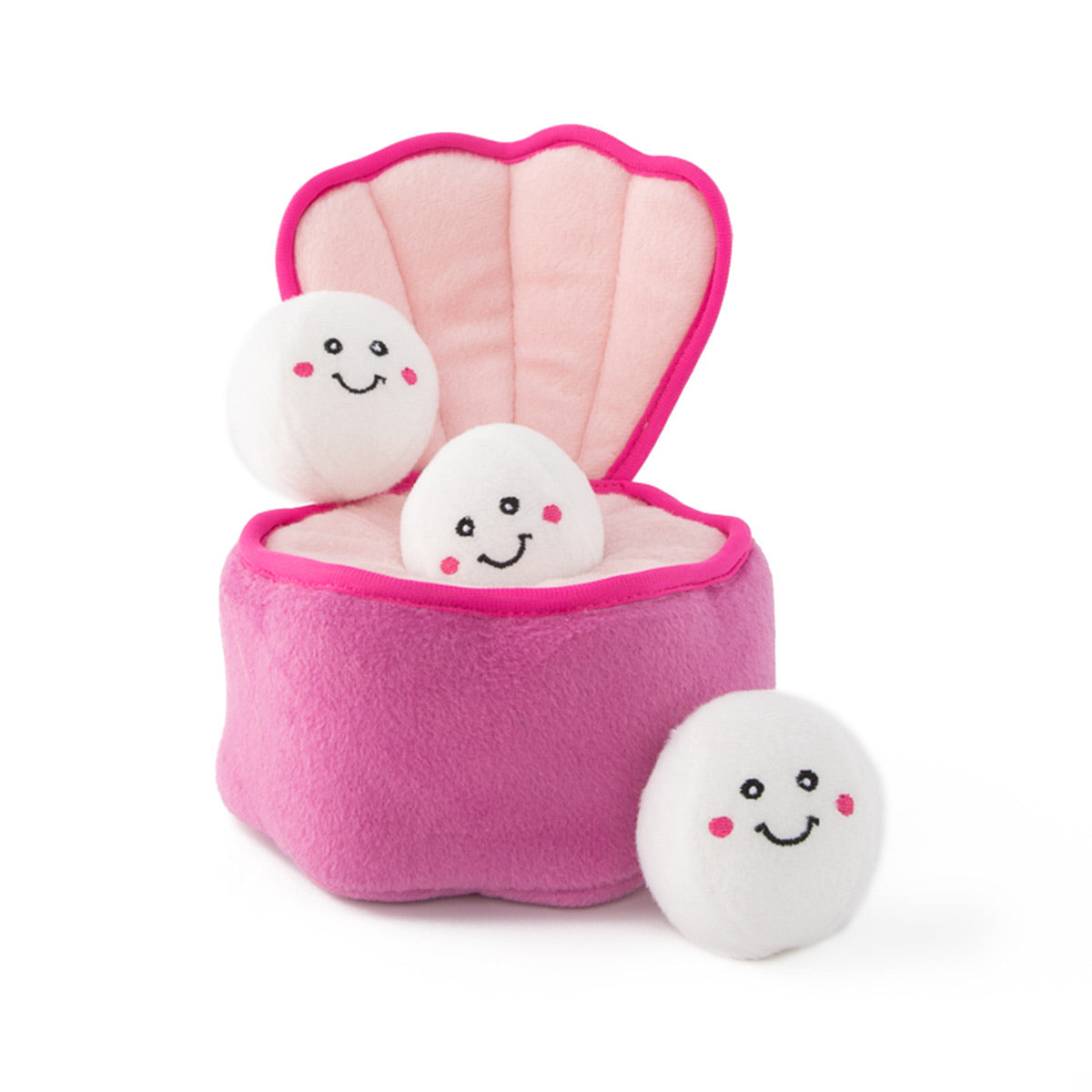 ZIPPY PAWS - Zippy Burrow Squeaker Dog Toy - 3 Pearls in Oyster
