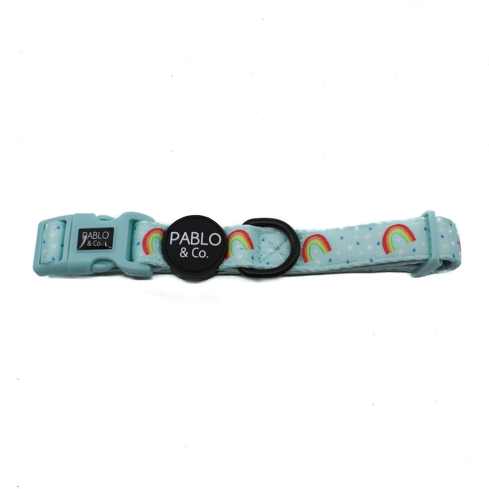 PABLO & CO - Blue Rainbows Dog Collar