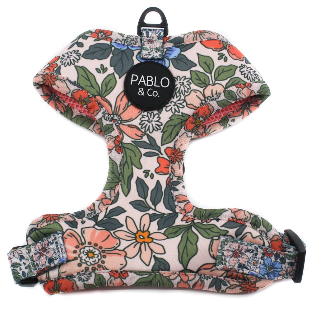 PABLO & CO - Grandma's Garden Adjustable Dog Harness