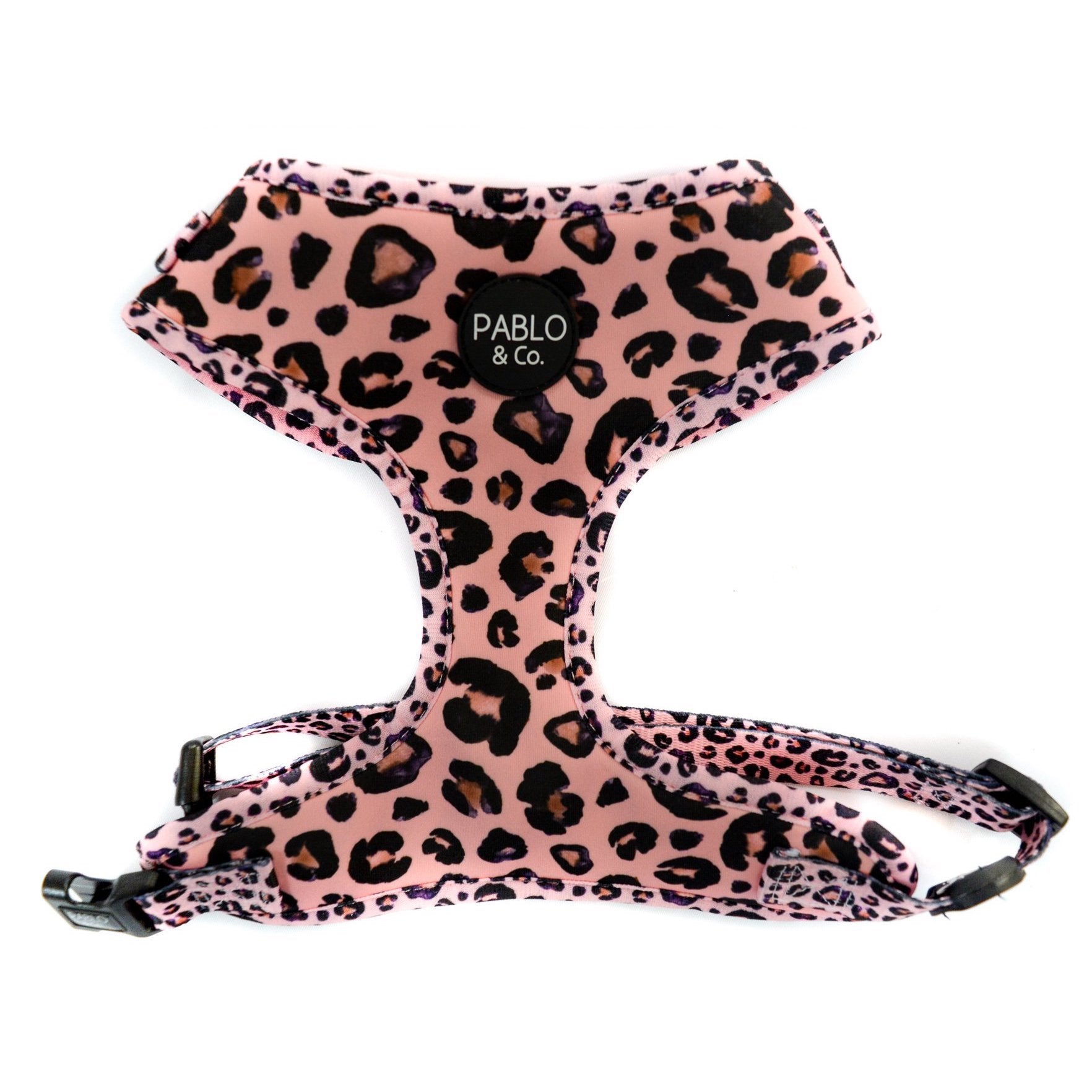PABLO & CO - Pink Leopard Adjustable Dog Harness