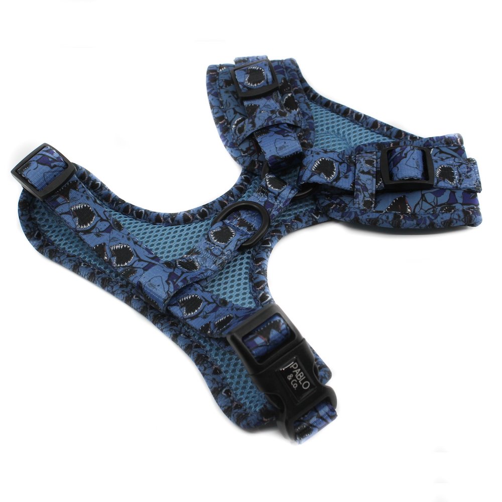 PABLO & CO - Sharks Adjustable Dog Harness