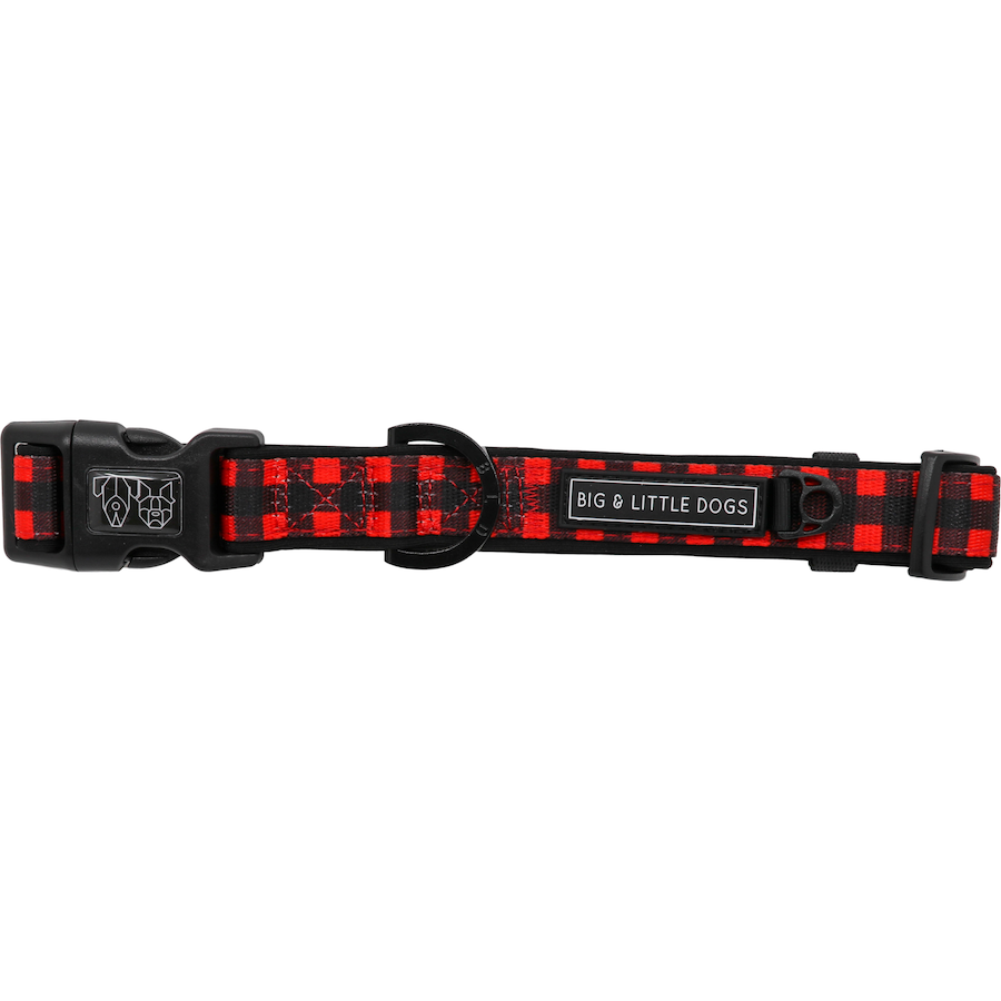 BIG & LITTLE DOGS - Plaid to the Bone Dog Collar & Bow Tie