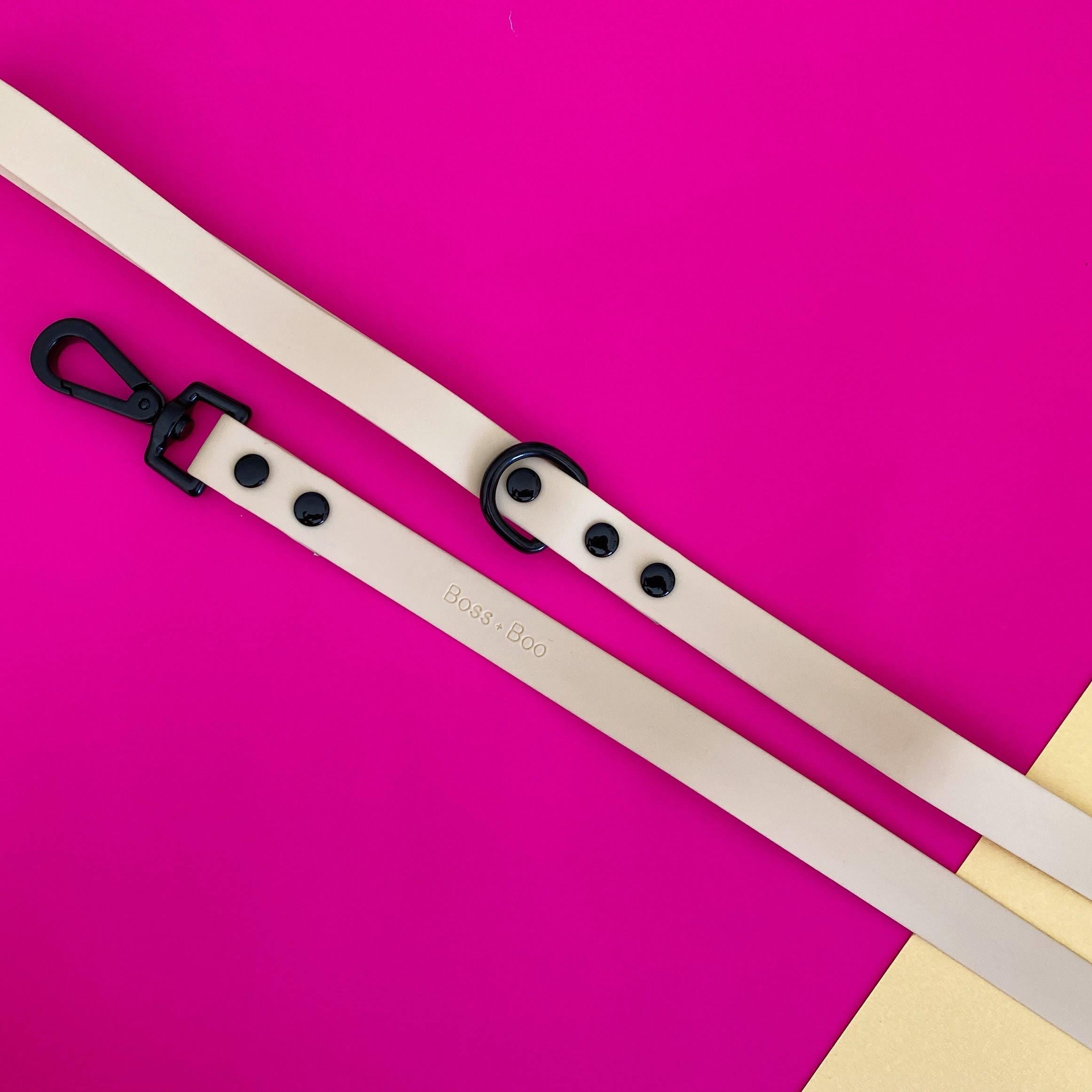 BOSS AND BOO - Waterproof Beige Dog Leash