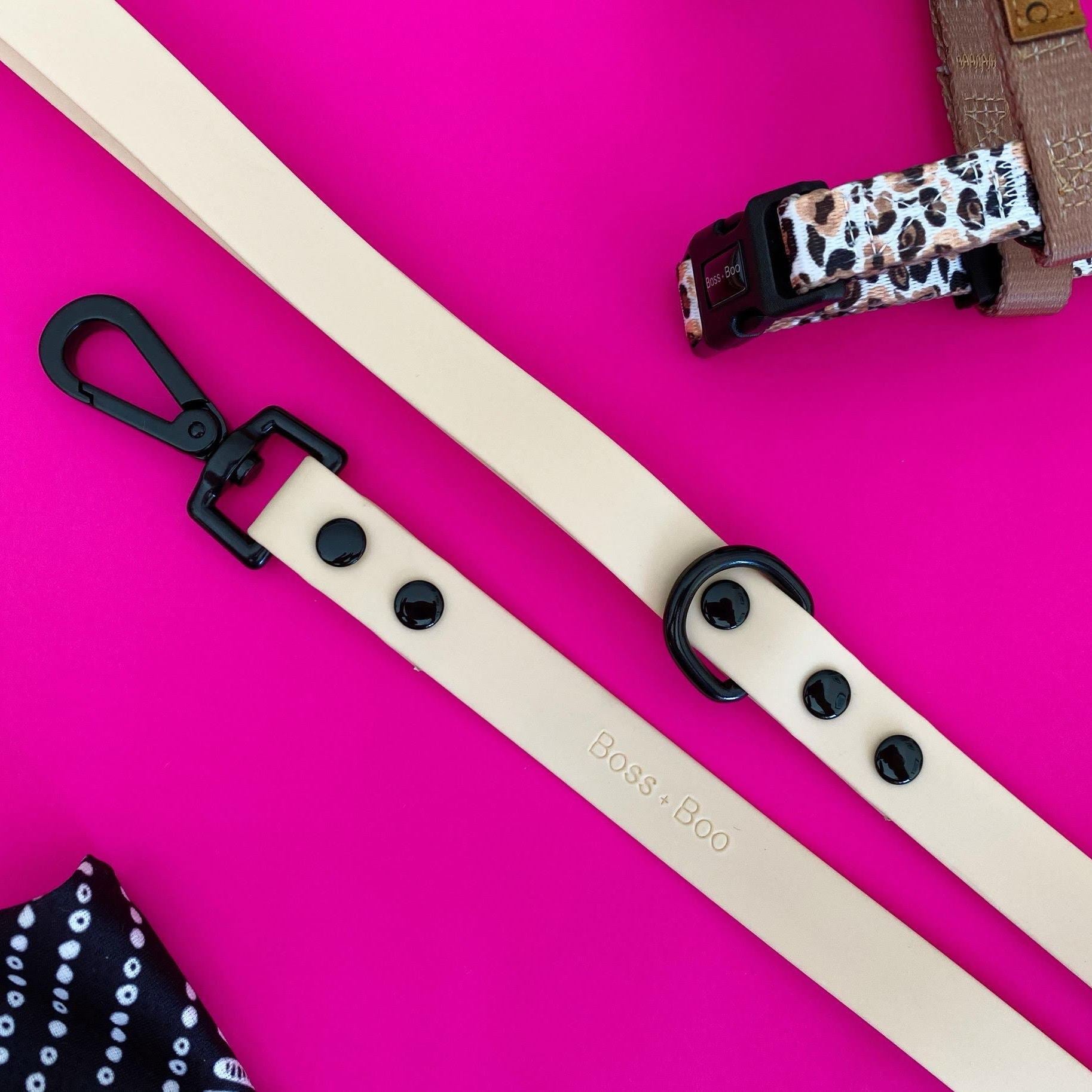 BOSS AND BOO - Waterproof Beige Dog Leash