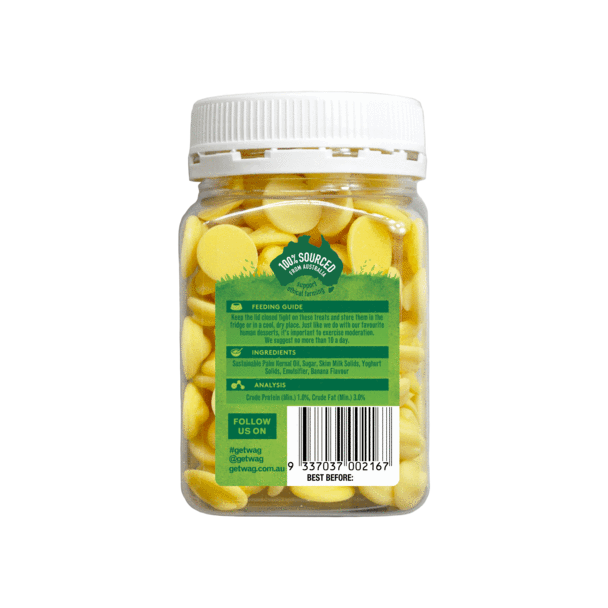 WAG - Banana Yoghurt Drops for Dogs