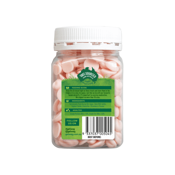WAG - Strawberry Yoghurt Drops for Dogs