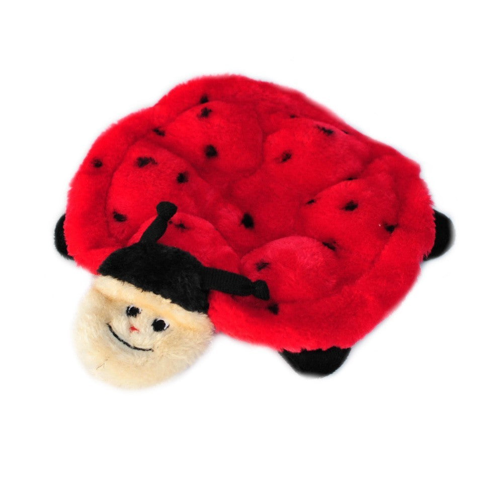 ZIPPY PAWS - Squeakie Crawler No Stuffing Speaker Dog Toy - Betsy the Ladybug