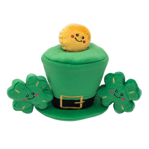 ZIPPY PAWS - Zippy Burrows St Patricks Leprechaun Hat Dog Toy