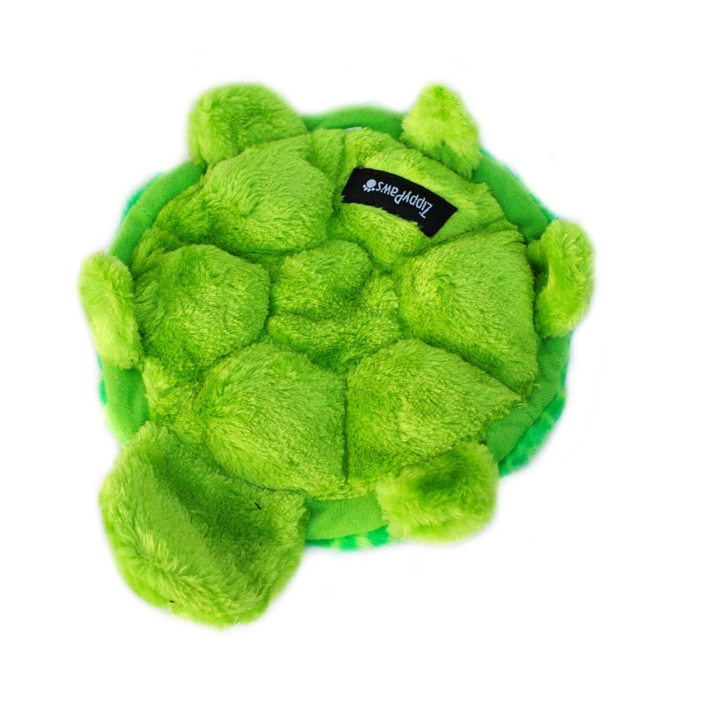 ZIPPY PAWS - Squeakie Crawler No Stuffing Speaker Dog Toy - Slowpoke the Turtle