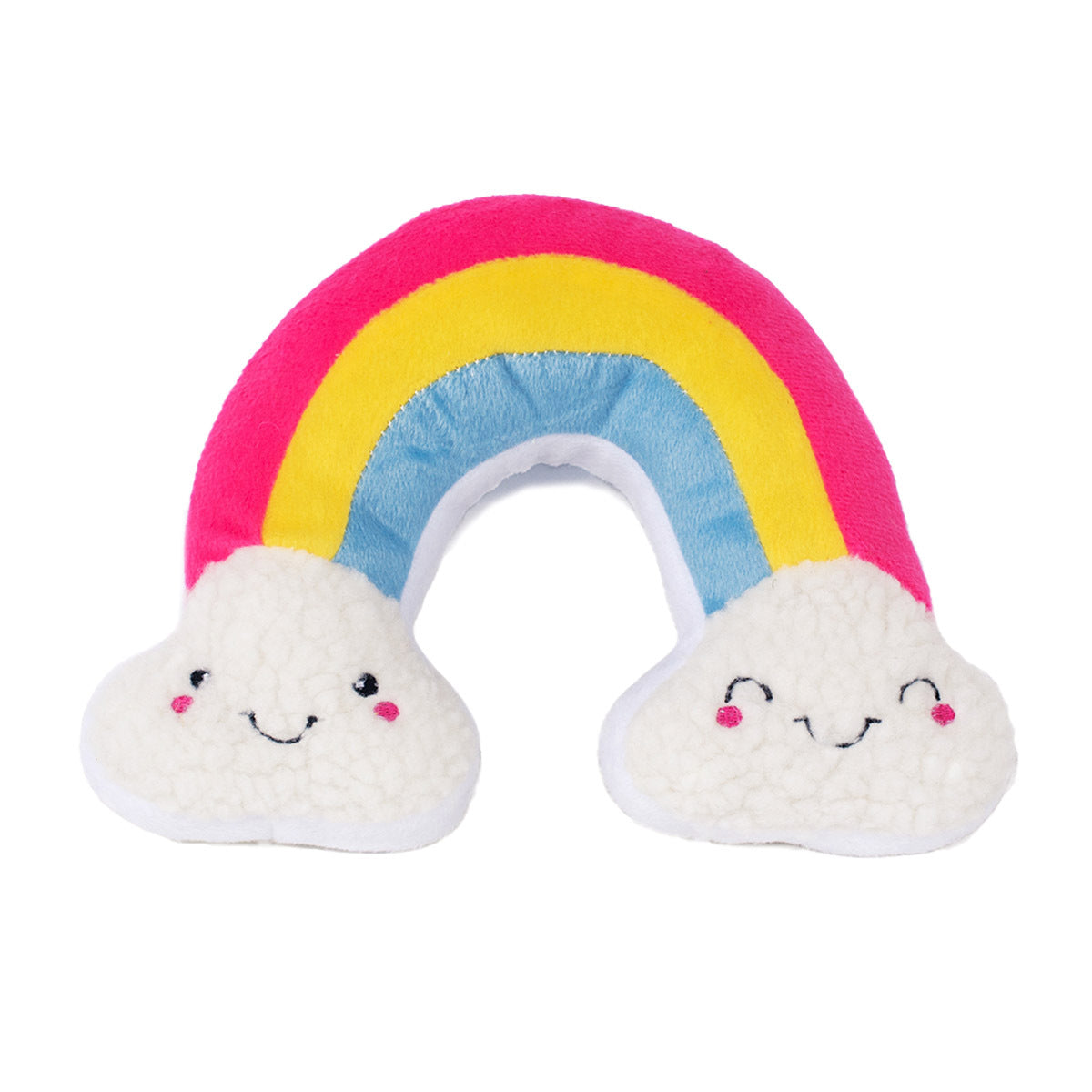 ZIPPY PAWS - Squeakie Pattiez Plush Dog Toys - Rainbow