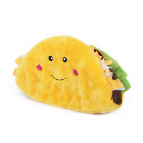 ZIPPY PAWS - NomNomz Jumbo Taco Squeaker Dog Toy