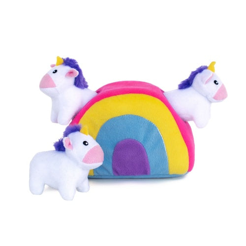 ZIPPY PAWS - Zippy Burrows Unicorns in Rainbow Dog Toy