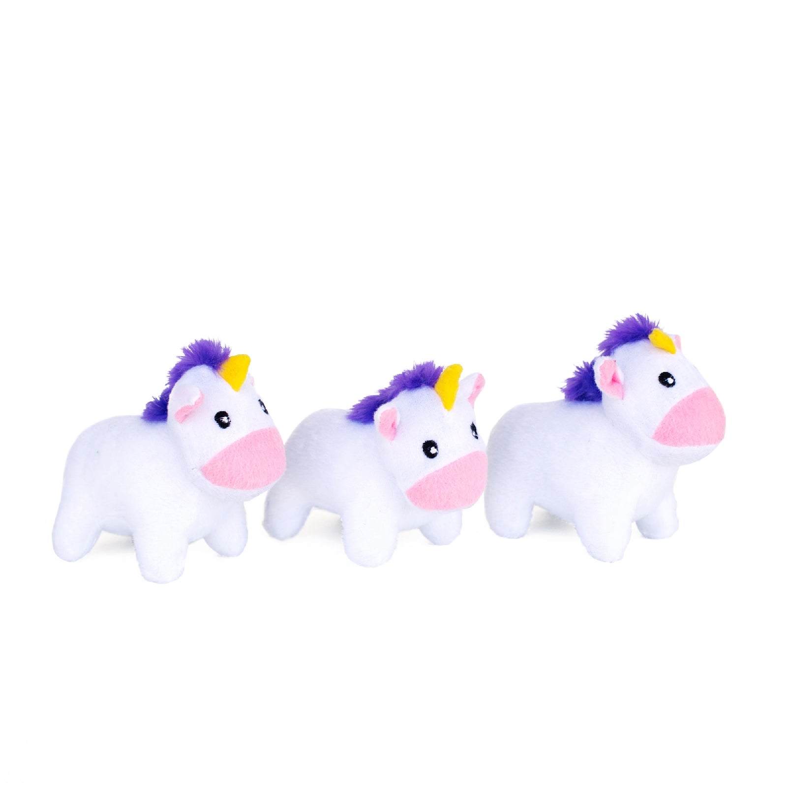 ZIPPY PAWS - Zippy Burrows Unicorns in Rainbow Dog Toy