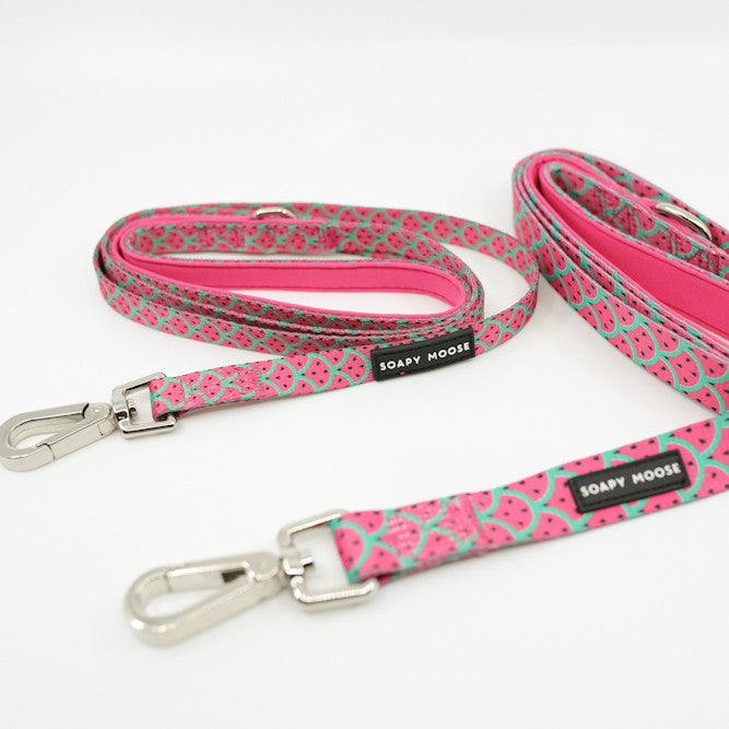 SOAPY MOOSE - Hot Pink Watermelon Double Sided Leash