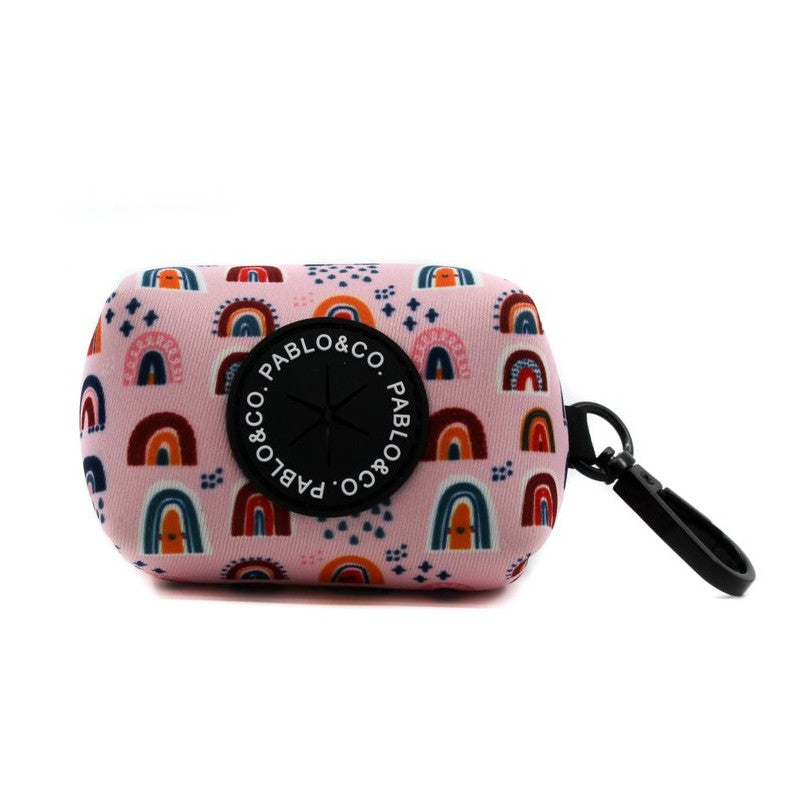 PABLO & CO - Pink Rainbows Dog Poop Bag Holder