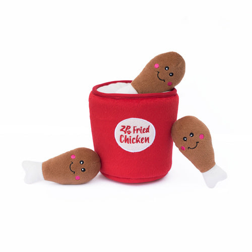ZIPPY PAWS - Zippy Burrow Bucket of Chicken Interactive Dog Toy