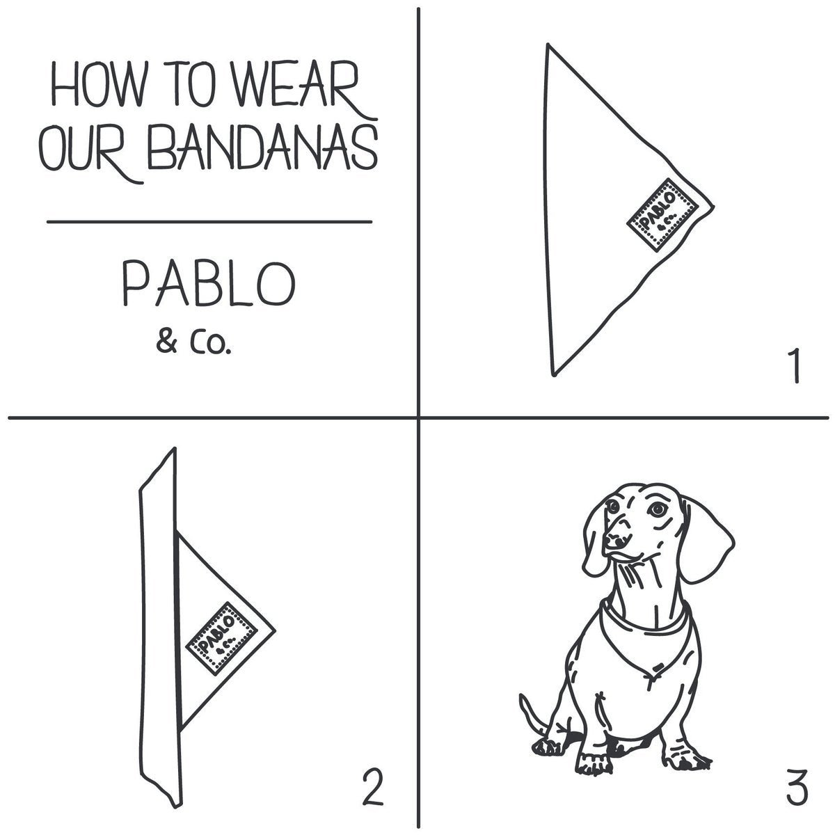 PABLO & CO - Pink Rainbows Dog Bandana