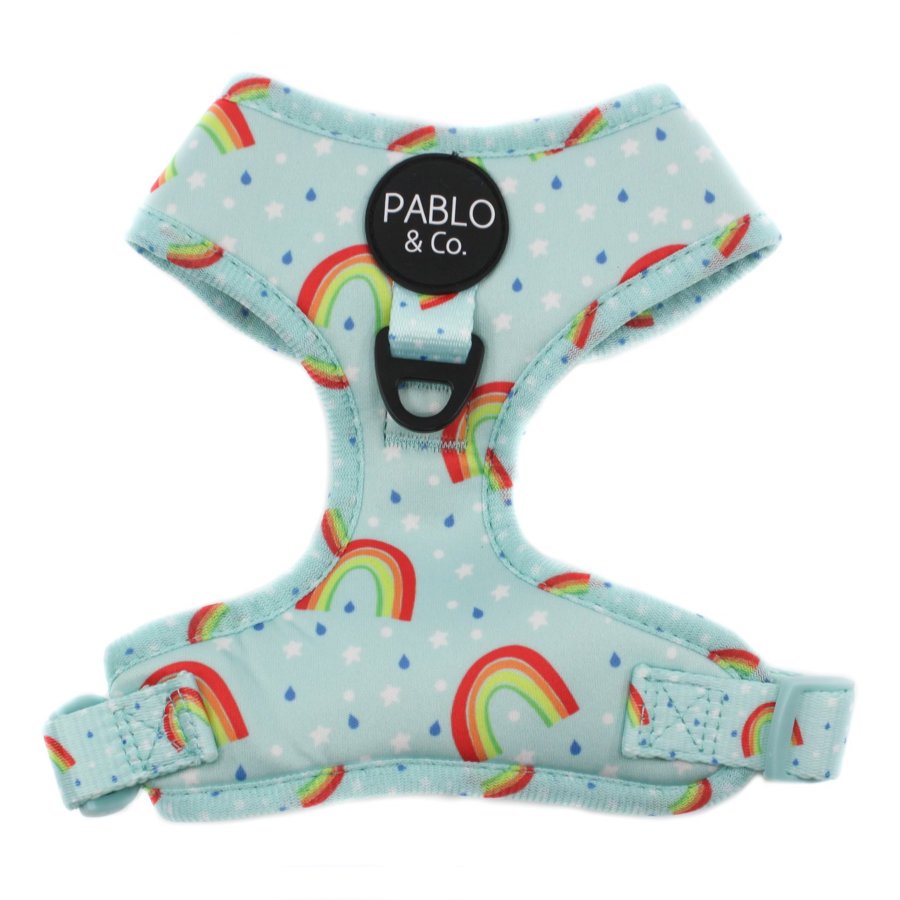 PABLO & CO - Blue Rainbows Adjustable Dog Harness