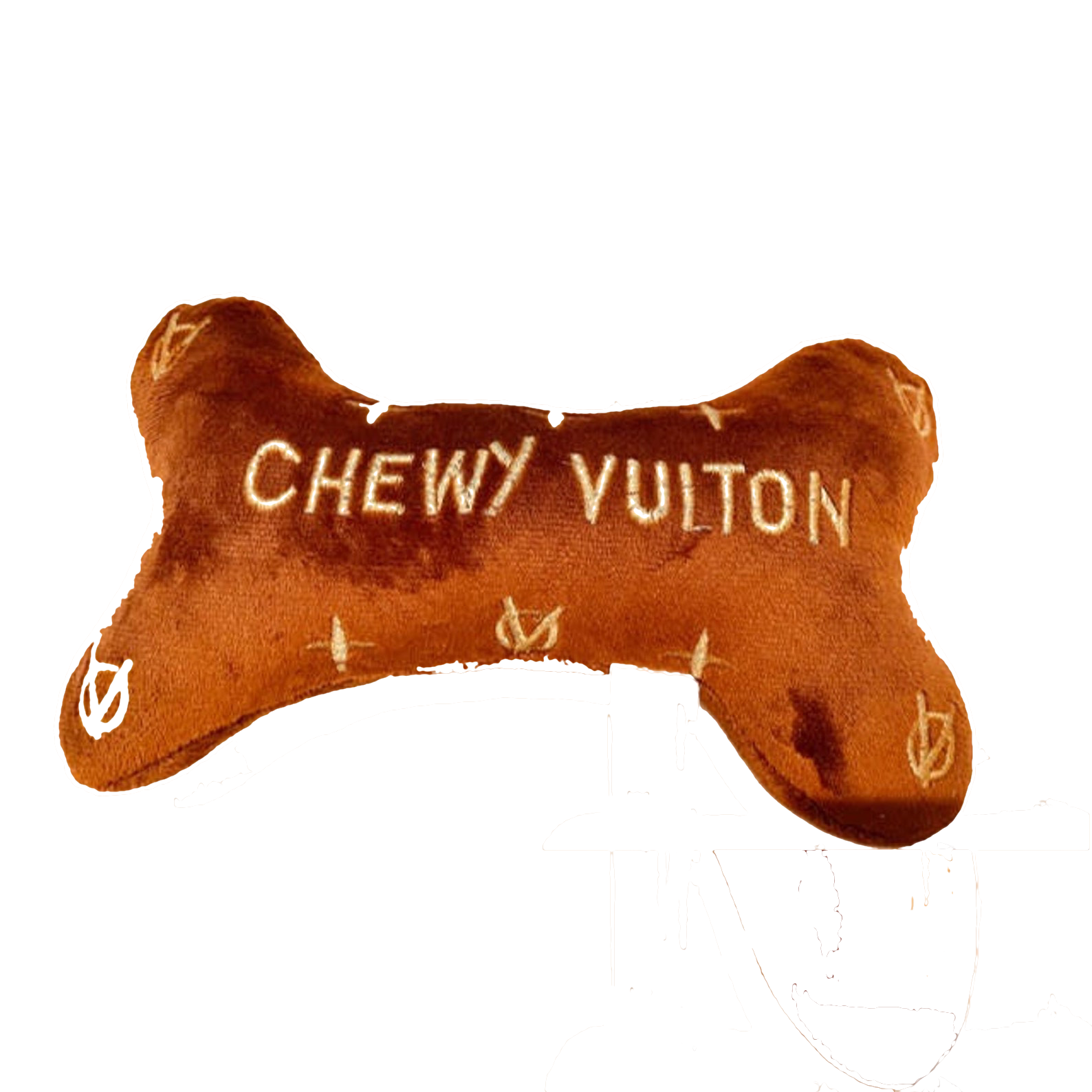 L'BARKERY - Chewy Vuiton Bone Plush Dog Toy