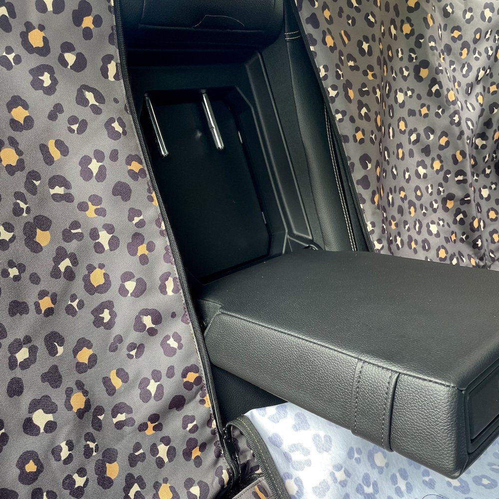 PABLO & CO - Khaki Leopard Hammock Back Car Seat Cover