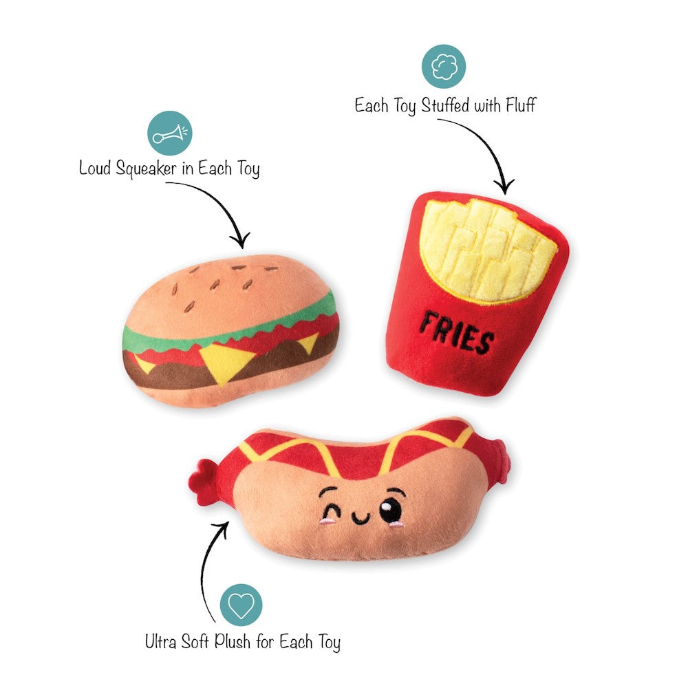 FRINGE STUDIO - Fast Foods Plush Dog Toy