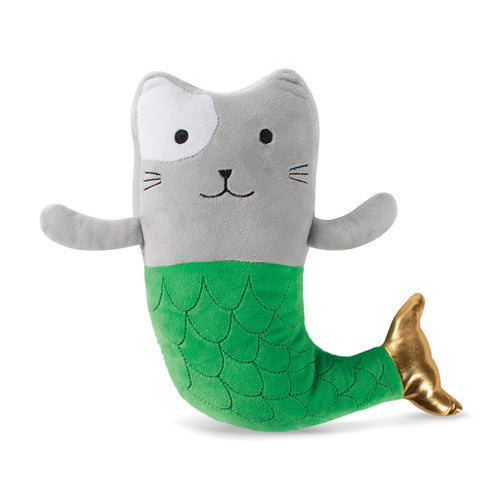 FRINGE STUDIO - Mercat Mermaid Cat Plush Squeaker Dog Toy