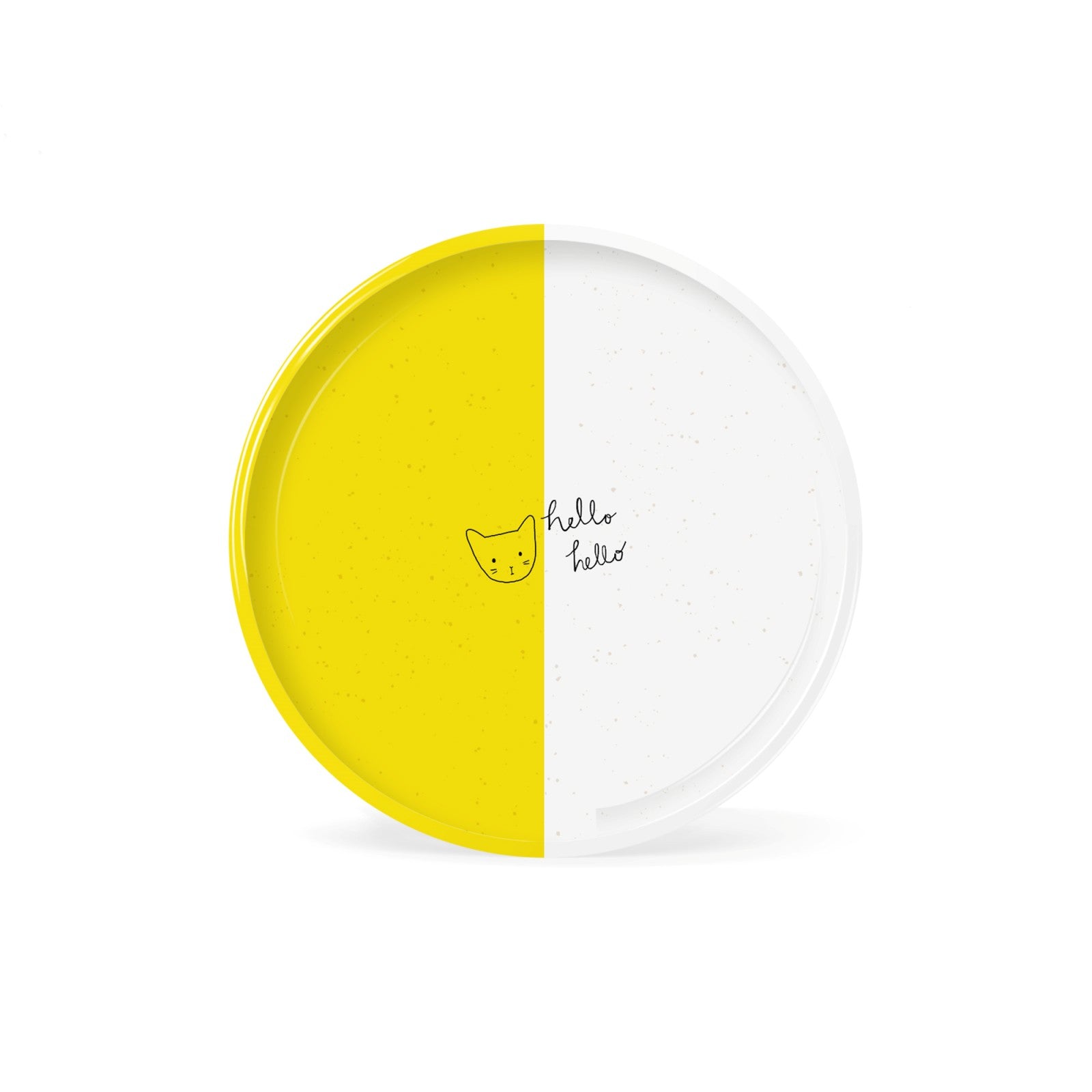 [CAT] FRINGE STUDIO - Yellow Dip Hello Glazed Bowl