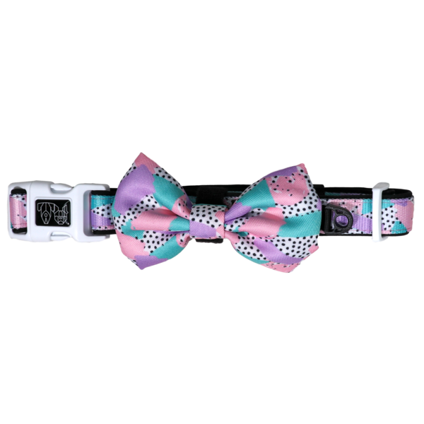 [LAST CHANCE] BIG & LITTLE DOGS - Pastel Dreams Dog Collar & Bow Tie