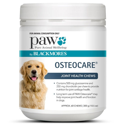 PAW BY BLACKMORES - Osteocare Joint Health Chews 300g (60 Chews)
