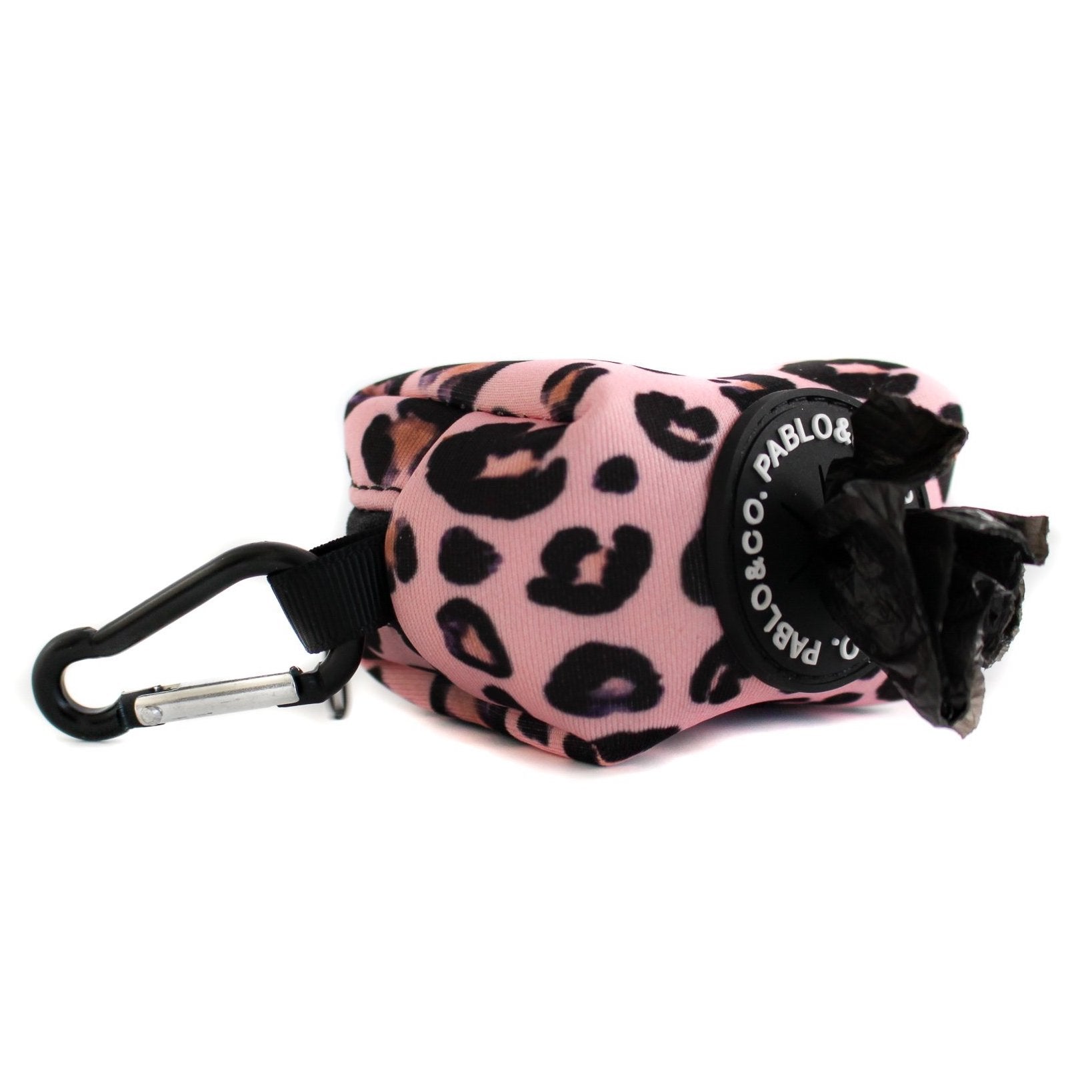 PABLO & CO - Pink Leopard Dog Poop Bag Holder