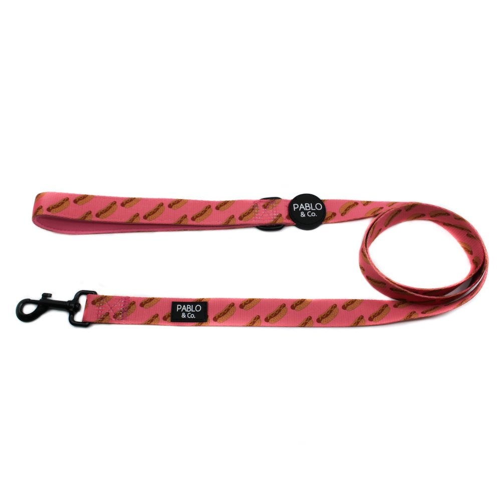 PABLO & CO - Pink Hot Dogs Dog Leash