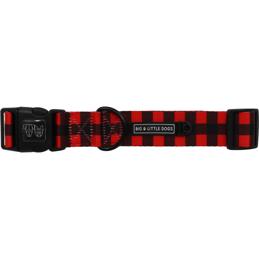 BIG & LITTLE DOGS - Plaid to the Bone Dog Collar & Bow Tie
