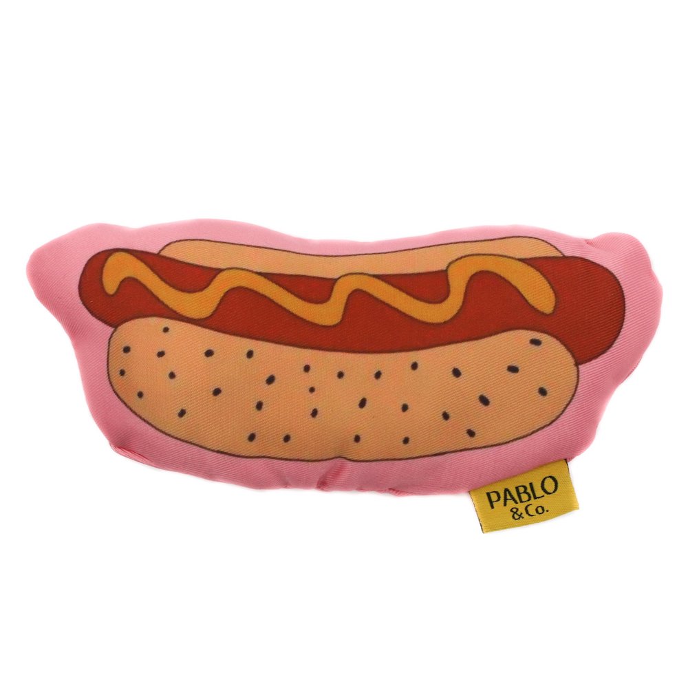 PABLO & CO -  Pink Hot Dogs Squeaky Toy