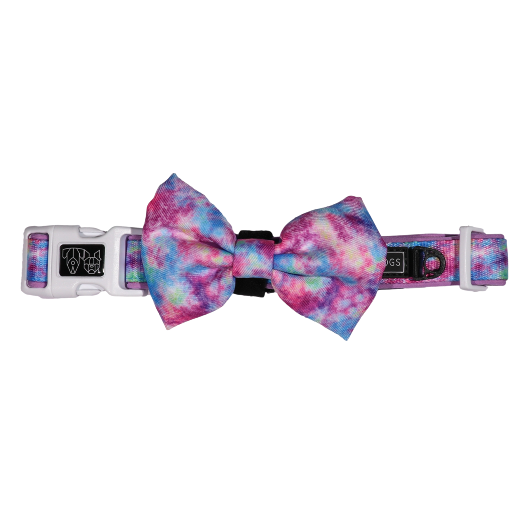 BIG & LITTLE DOGS - Tie Dye For Dog Collar & Bow Tie